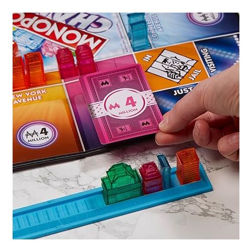 모노폴리 Hasbro Gaming Monopoly Chance Board Game for Adults and Kids | Fast-Paced Family Party Game | Ages 8+ | 2-4 Players | 20 Mins. Average