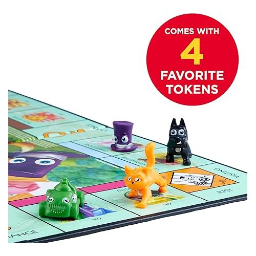 모노폴리 Hasbro Gaming Monopoly Junior Board Game, Ages 5 and up (Amazon Exclusive)