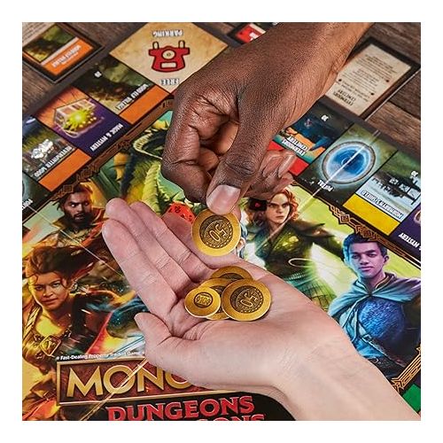 모노폴리 Hasbro Gaming Monopoly Dungeons & Dragons: Honor Among Thieves Game, Inspired by The D&D Movie, Monopoly D&D Board Game for 2-5 Players, Ages 8 and Up