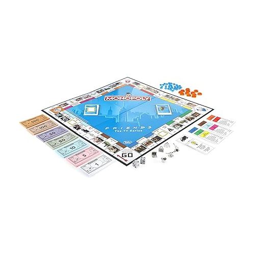 모노폴리 Monopoly Hasbro Gaming Friends The TV Series Edition Board Game for Ages 8 and Up (Amazon Exclusive)