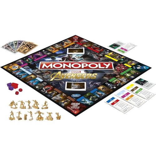 모노폴리 Hasbro Gaming Monopoly: Marvel Avengers Edition Board Game, Ages 8 and Up