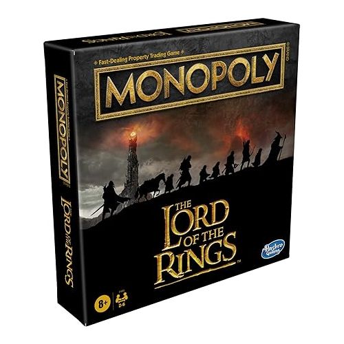 모노폴리 Hasbro Gaming Monopoly: The Lord of The Rings Edition Board Game Inspired by The Movie Trilogy, Play as a Member of The Fellowship, Ages 8 and Up (Amazon Exclusive)