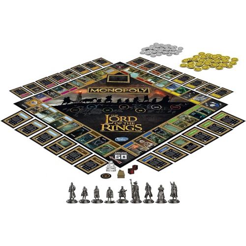 모노폴리 Hasbro Gaming Monopoly: The Lord of The Rings Edition Board Game Inspired by The Movie Trilogy, Play as a Member of The Fellowship, Ages 8 and Up (Amazon Exclusive)