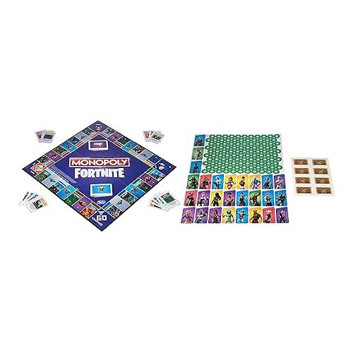 모노폴리 Monopoly: Fortnite Edition Board Game Inspired by Fortnite Video Game Ages 13 & Up