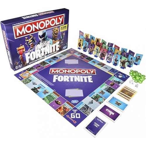 모노폴리 Monopoly: Fortnite Edition Board Game Inspired by Fortnite Video Game Ages 13 & Up