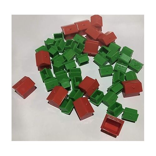 모노폴리 Monopoly Hotel and House Refill Replacement Pack with Dice