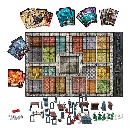 모노폴리 Hasbro Gaming Avalon Hill HeroQuest Game System, Fantasy Miniature Dungeon Crawler Tabletop Adventure Game, Ages 14 and Up 2-5 Players