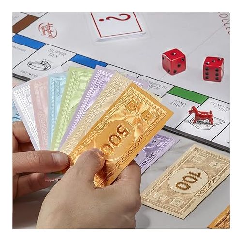 모노폴리 Monopoly Signature Collection Family Board Game for 2 to 6 Players, Premium Packaging and Components, in-Box Storage, Family Game for Ages 8+