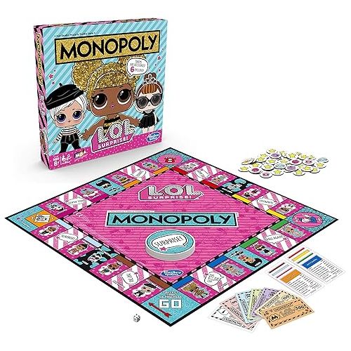 모노폴리 Monopoly Game: L.O.L. Surprise Edition Board Game for Kids Ages 8 and up