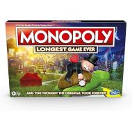 Monopoly Longest Game Ever, Classic Monopoly Gameplay with Extended Play, Monopoly Board Game for Ages 8 and Up (Amazon Exclusive), Multicolor