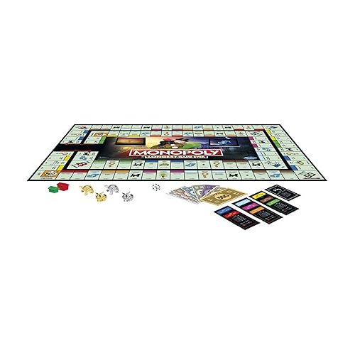 모노폴리 Monopoly Longest Game Ever, Classic Monopoly Gameplay with Extended Play, Monopoly Board Game for Ages 8 and Up (Amazon Exclusive), Multicolor