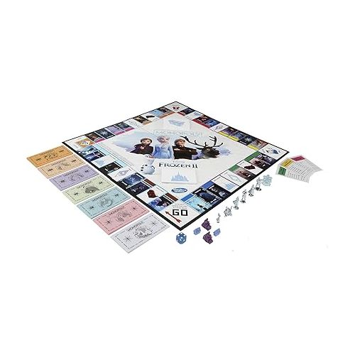 모노폴리 Monopoly Game: Disney Frozen 2 Edition Board Game for Ages 8 and Up