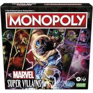 Monopoly: Marvel Super Villains Edition Board Game for Families and Kids Ages 8 and Up, Marvel Game for 2-6 Players