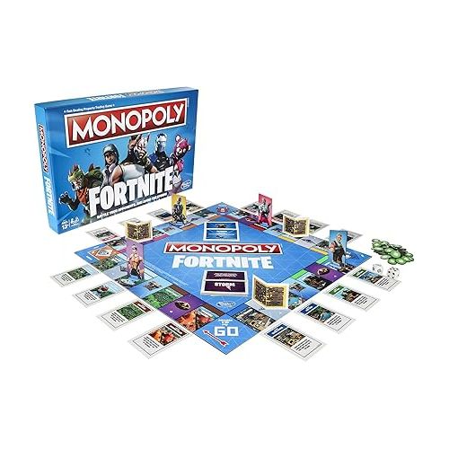 모노폴리 Monopoly: Fortnite Edition Board Game Inspired by Fortnite Video Game Ages 13 and Up