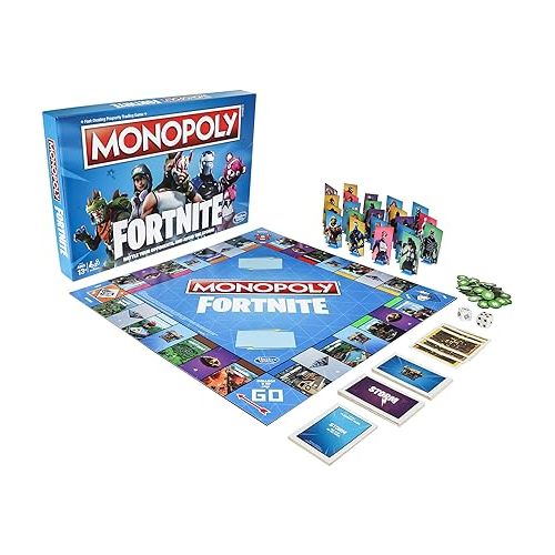 모노폴리 Monopoly: Fortnite Edition Board Game Inspired by Fortnite Video Game Ages 13 and Up