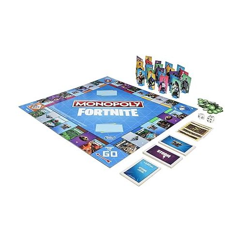 모노폴리 Monopoly: Fortnite Edition Board Game Inspired by Fortnite Video Game Ages 13 and Up