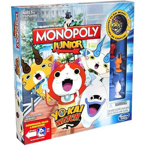 모노폴리 Hasbro Gaming B6494 Monopoly Junior: Yo-kai Watch Edition