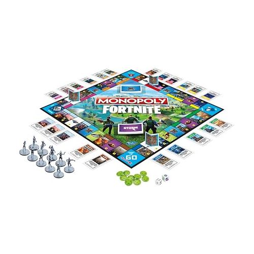 모노폴리 Monopoly: Fortnite Collector's Edition Board Game Inspired by Fortnite Video Game for Teens and Adults, Ages 13 and Up
