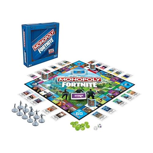 모노폴리 Monopoly: Fortnite Collector's Edition Board Game Inspired by Fortnite Video Game for Teens and Adults, Ages 13 and Up