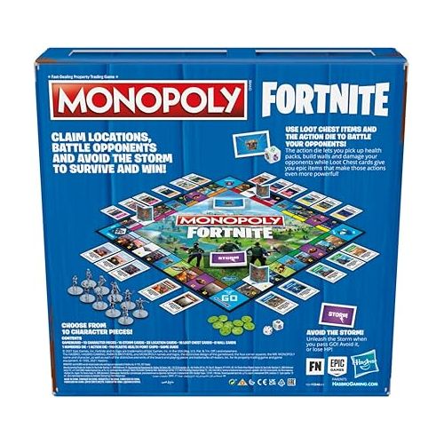 모노폴리 Monopoly: Fortnite Collector's Edition Board Game Inspired by Fortnite Video Game for Teens and Adults, Ages 13 and Up