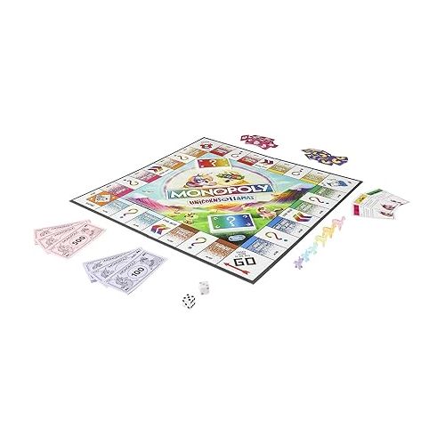 모노폴리 Monopoly Unicorns vs. Llamas Board Game for Ages 8 and up, Play on Team Unicorn or Team Llama [Amazon Exclusive] - Amazon Exclusive