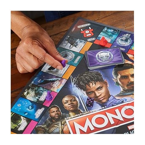 모노폴리 Monopoly: Marvel Studios' Black Panther: Wakanda Forever Edition Board Game for Families and Kids Ages 8+, Game for 2-6 Players