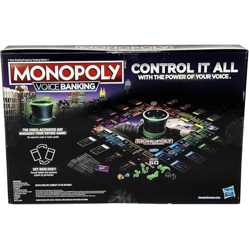 모노폴리 Monopoly Voice Banking Electronic Family Board Game for Ages 8 & Up