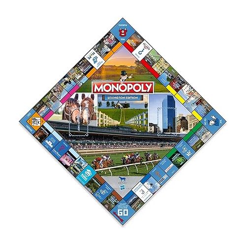 모노폴리 MONOPOLY Board Game - Lexington Edition: 2-6 Players Family Board Games for Kids and Adults, Board Games for Kids 8 and up, for Kids and Adults, Ideal for Game Night