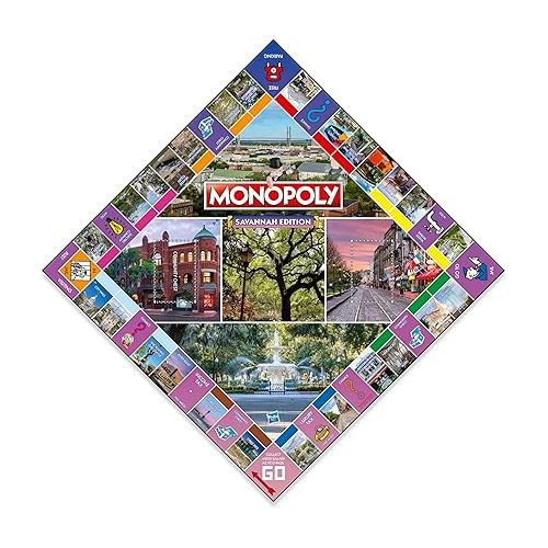 모노폴리 MONOPOLY Board Game - Savannah Edition: 2-6 Players Family Board Games for Kids and Adults, Board Games for Kids 8 and up, for Kids and Adults, Ideal for Game Night