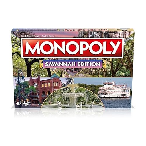 모노폴리 MONOPOLY Board Game - Savannah Edition: 2-6 Players Family Board Games for Kids and Adults, Board Games for Kids 8 and up, for Kids and Adults, Ideal for Game Night