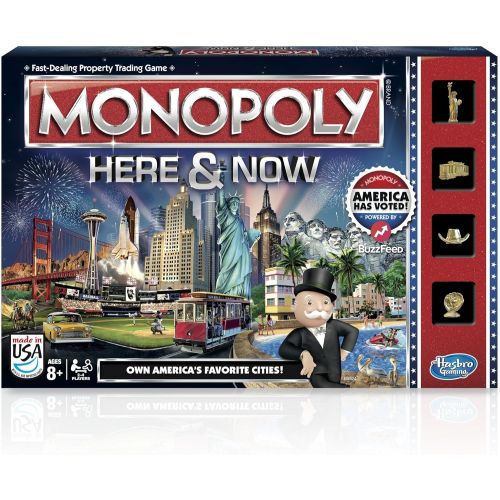 모노폴리 Hasbro Gaming Monopoly Here & Now Game: US Edition