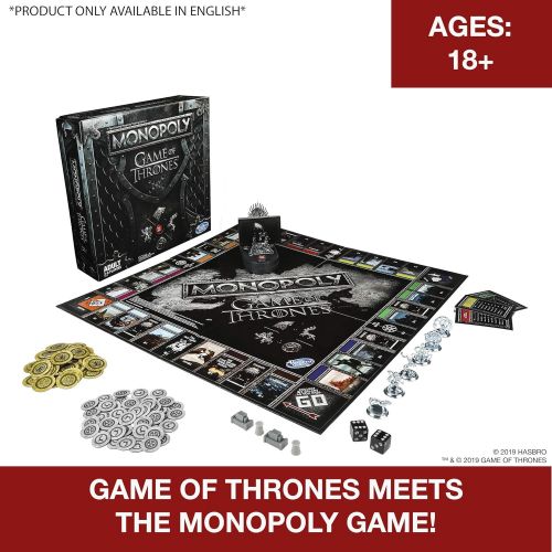 모노폴리 Monopoly Game of Thrones Board Game for Adults (Amazon Exclusive) , Brown