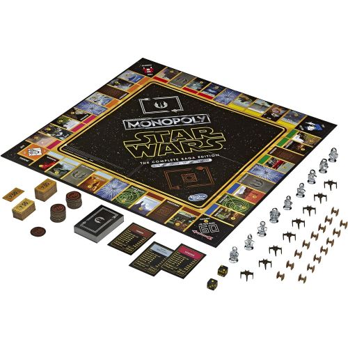 모노폴리 Monopoly: Star Wars Complete Saga Edition Board Game for Kids Ages 8 & Up (Amazon Exclusive)