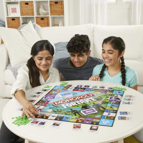 모노폴리 MONOPOLY: Fortnite Collectors Edition Board Game Inspired by Fortnite Video Game, Board Game for Teens and Adults, Ages 13 and Up