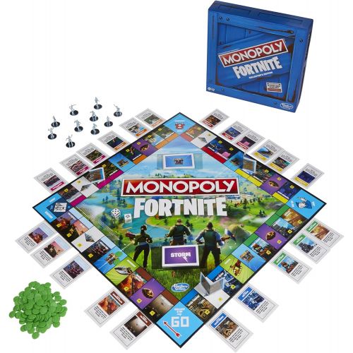모노폴리 MONOPOLY: Fortnite Collectors Edition Board Game Inspired by Fortnite Video Game, Board Game for Teens and Adults, Ages 13 and Up