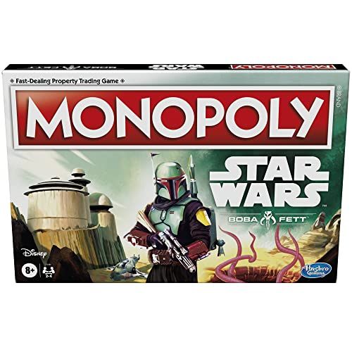 모노폴리 MONOPOLY: Star Wars Boba Fett Edition Board Game for Kids Ages 8+, Inspired by The Star Wars Movies and The Mandalorian TV Series