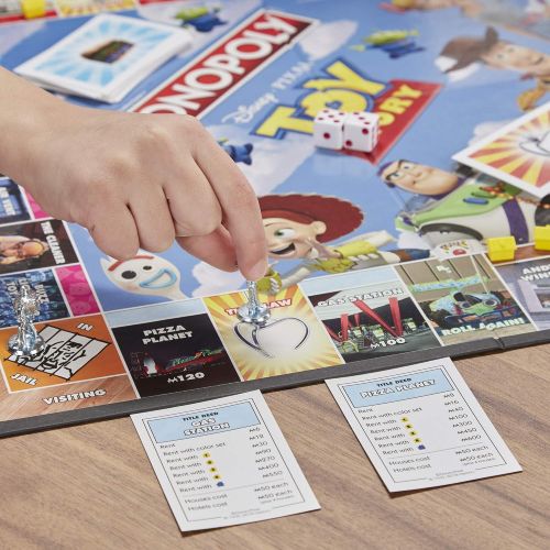 모노폴리 MONOPOLY Toy Story Board Game Family and Kids Ages 8+, Brown/A