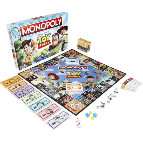 모노폴리 MONOPOLY Toy Story Board Game Family and Kids Ages 8+, Brown/A