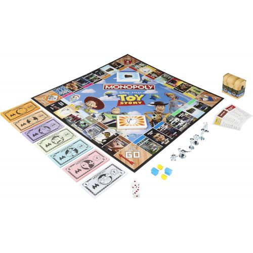 모노폴리 MONOPOLY Toy Story Board Game Family and Kids Ages 8+, Brown/A