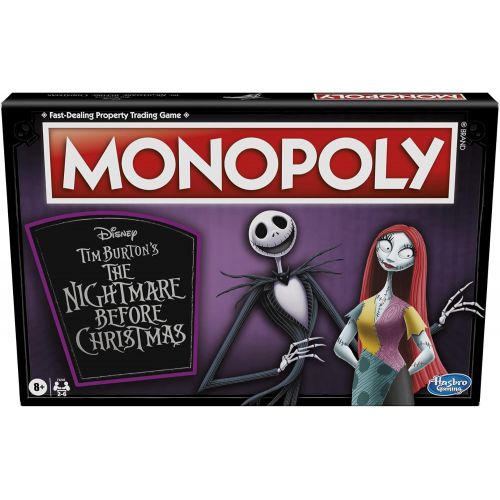 모노폴리 Monopoly: Disney Tim Burtons The Nightmare Before Christmas Edition Board Game, Fun Family Game, Board Game for Kids Ages 8 and Up (Amazon Exclusive)