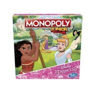MONOPOLY Junior: Disney Princess Edition Board Game for Kids Ages 5 and Up, Play as Moana, Rapunzel, Mulan, or Cinderella (Amazon Exclusive)
