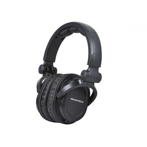  Monoprice Premium Hi-Fi DJ Style Over-the-Ear Pro Headphones with Mic