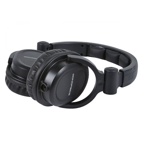  Monoprice Premium Hi-Fi DJ Style Over-the-Ear Pro Headphones with Mic