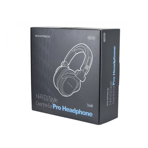  Monoprice Premium Hi-Fi DJ Style Over-the-Ear Pro Headphones with Mic