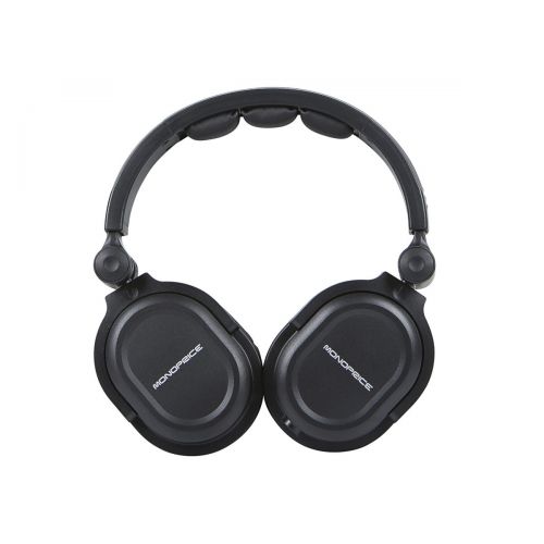  Monoprice Premium Hi-Fi DJ Style Over-the-Ear Pro Headphones with Mic