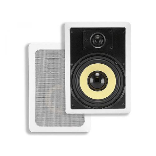  Monoprice 6-12-inch Kevlar 2-Way In-Wall Speakers (Pair) - 60W Nominal, 120W Max