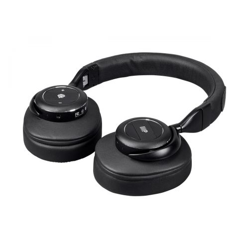  Monoprice SonicSolace Active Noise Cancelling Bluetooth Wireless Headphones, Black Over Ear Headphones