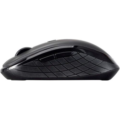  Monoprice Wireless Mouse and Keyboard with Palm Rest Combo Set - Black with Standard Layout, Folding Keyboard Feet - Workstream Collection