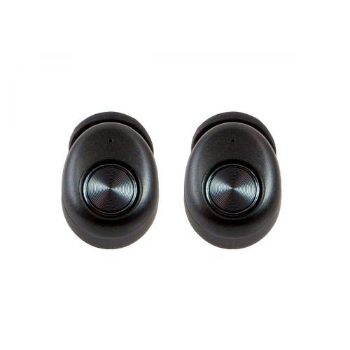  Monoprice MP True Wireless Earphones - Black with Charging Case, Stereo Sound, 4.5 Hours Battery Life, and 30 Feet Wireless Range