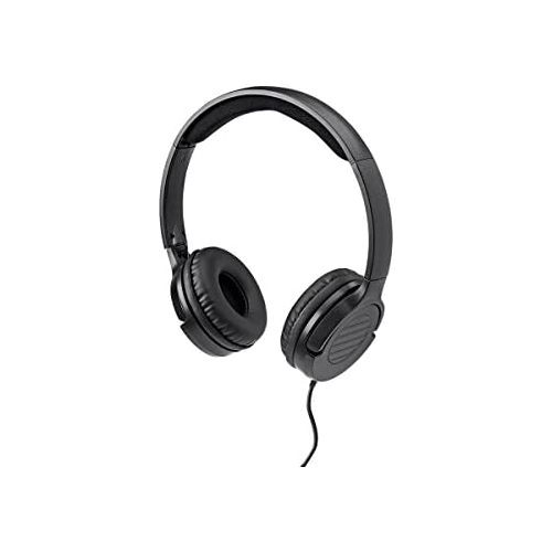  Monoprice 113191 Hi-Fi Lightweight On-Ear Headphones with in-Line Play/Pause Controls and Built-in Microphone, Clear